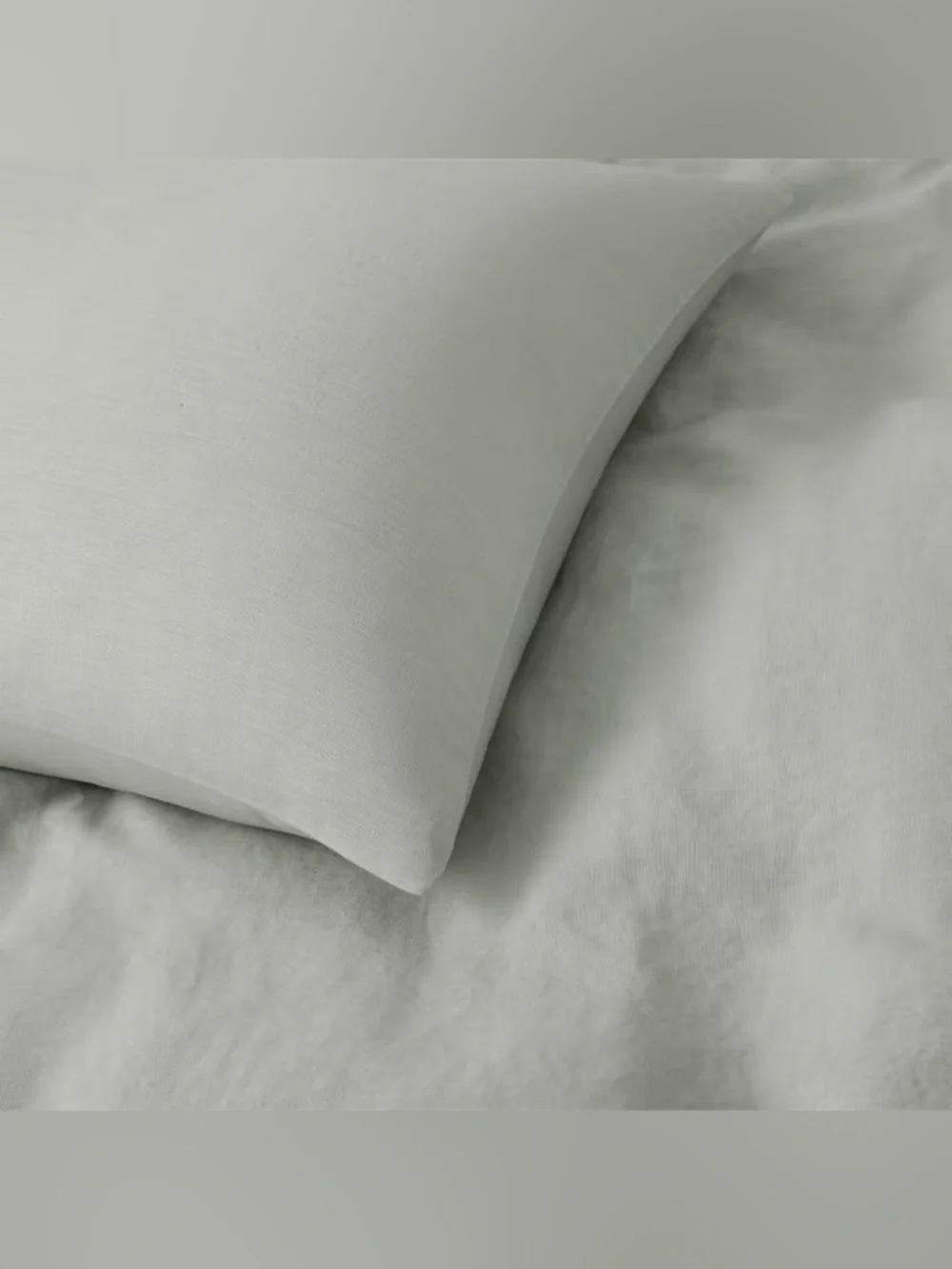 WelHome Welspun King Cal King Sage Linen Cotton 3PC Duvet Set